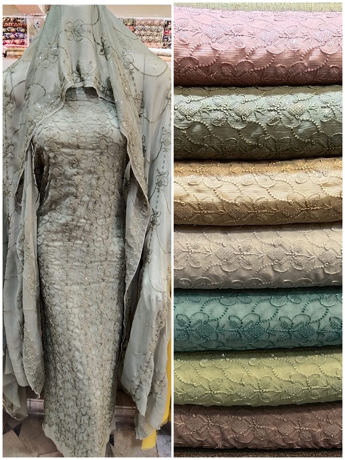 2pc sequence work chiffon