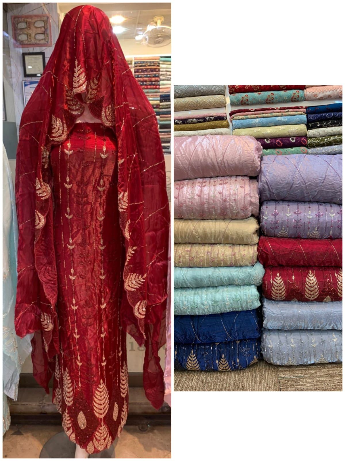 Korean silk cut dana work 2 Piece