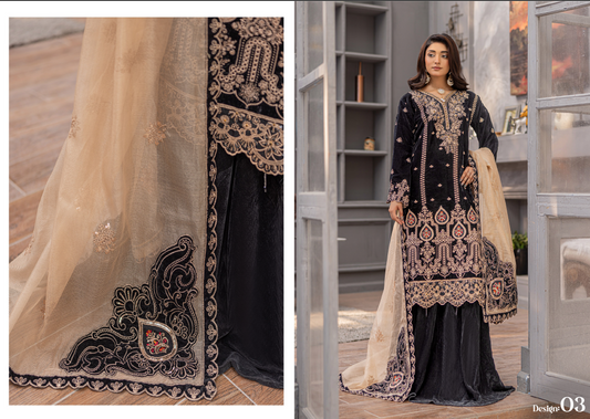 Sarina Premium Winter Velvet Festival 25/26 Vol-1002