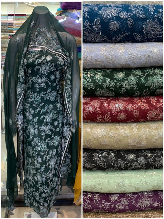 2pc Bareez chiffon