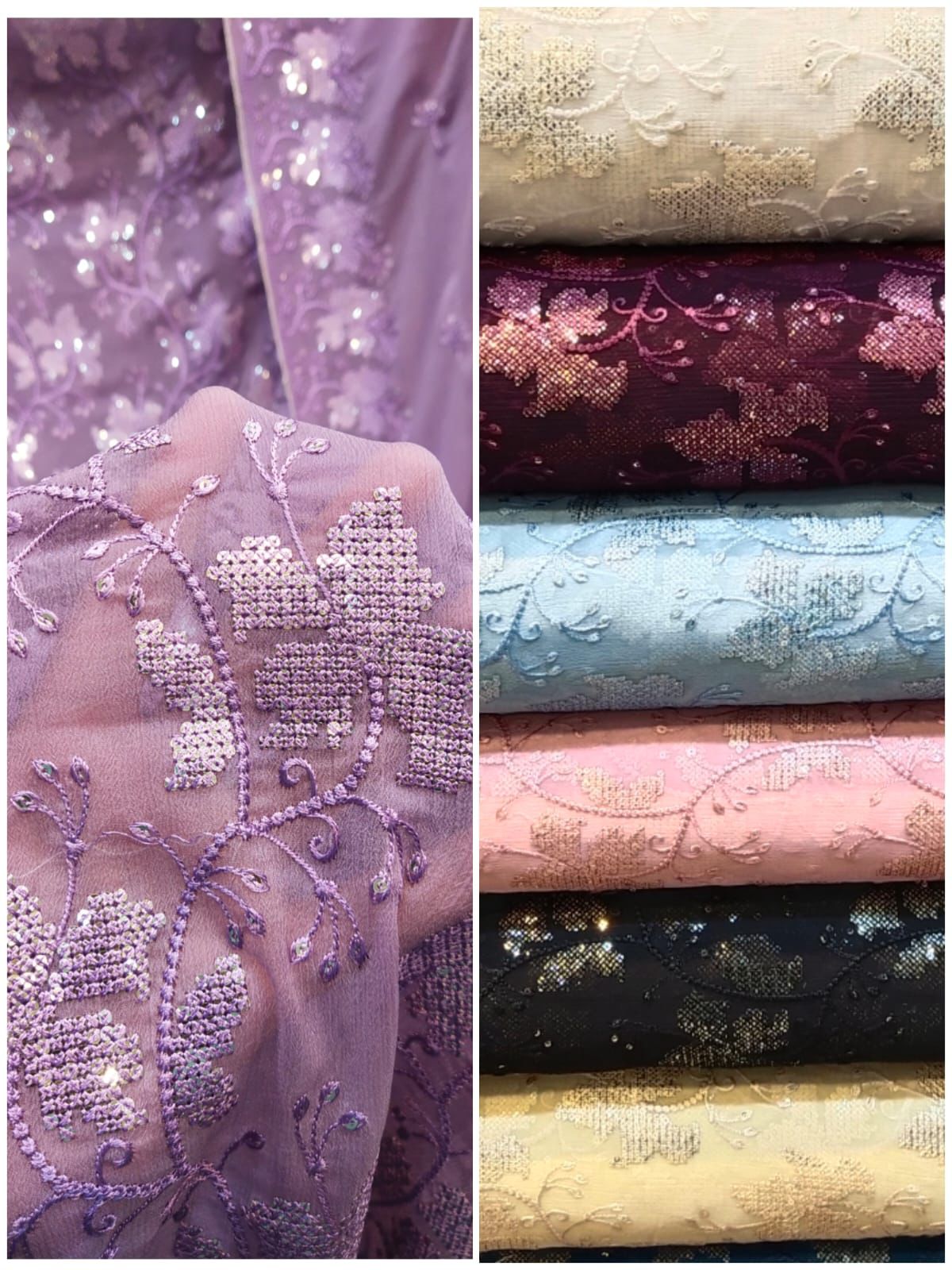 2pc sequence work chiffon