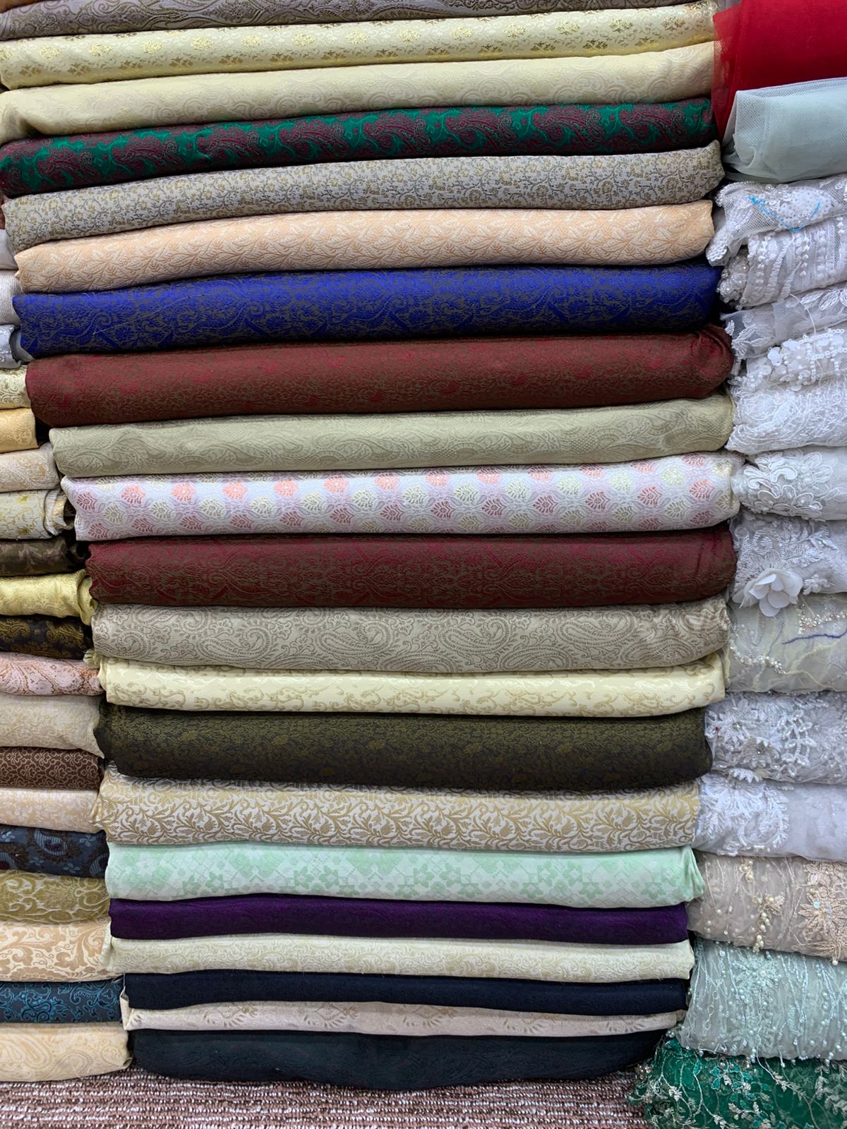 Self Banarsi khimkab fabric