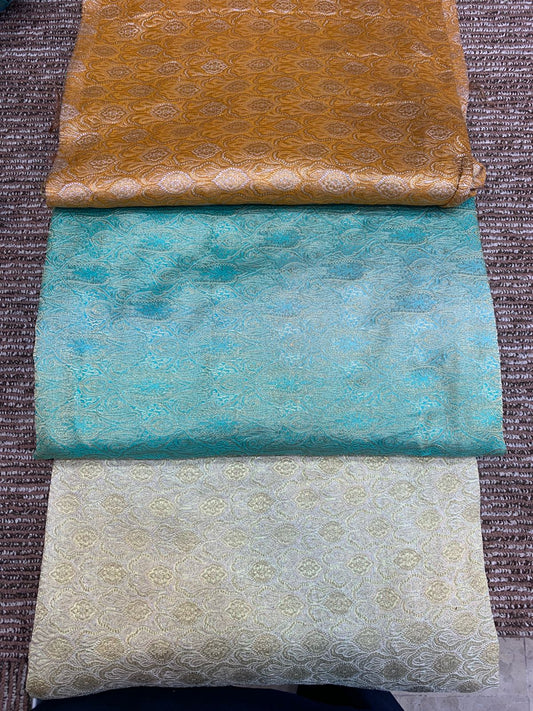 Self Banarsi khimkab fabric